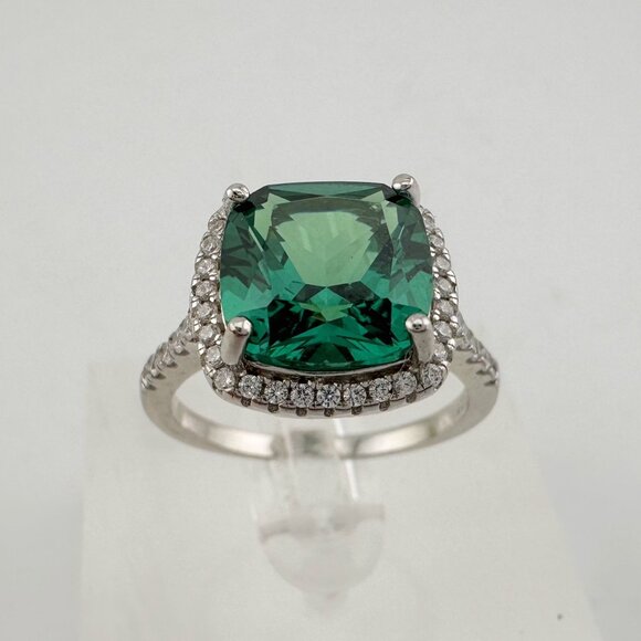 3.56 Carat Lab Created Pariaba Color Change Ring Size 8 - Picture 9 of 16